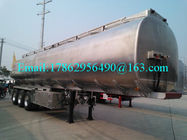 33 Cbm Heavy Duty Semi Trailers Oil Tank Trailer Stainless Steel 304 Material