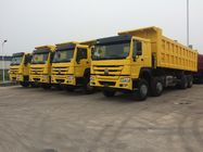 12 Wheels Howo 8x4 Dump Truck , Construction Dump Truck Euro 2 Emission Standard