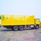Yellow 20 Ton Heavy Cargo Truck  Euro 2 6x4 Drive With U Profile ZZ1257N4641A