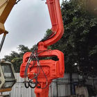 3400 Frequency Hydraulic Pile Drilling Equipment For Excavator With 8 Eccentric Moment
