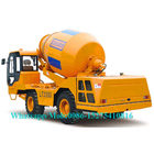 Yellow Concrete Construction Equipment Mini Concrete Truck 5.3m³ Drum Capacity: