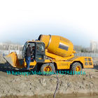 Full Hydraulic Road Work Machines , Self Loading Construction Concrete Mixer 3.5m3