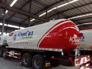 Mobile Howo Propane Tank Truck / LPG Delivery Truck 8x4 36000 Liters ZZ1317N4667W