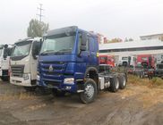 Blue HOWO Tractor Head Truck / 6x4 Tractor Units 6900*2550*3400mm ZZ4257V3241W
