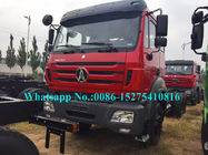 Red Military Use 6x6 Cargo Truck / Off Road Cargo Truck Adopt Benz Technology