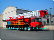 Red Pile Drilling Machine Water Well Drilling Truck ZJ10 / 900CZ 1000m Drilling Depth