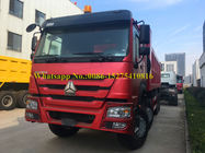 Red Color HOWO 371/420 hp 8x4 12 wheeler Heavy Duty Mining Dump/ Dumper/Tipper Truck For Transporting sand stone ore