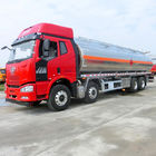 CA5310GYYP63K2L6T4E4 8x4 Tanker Truck / 28000L Oil Delivery Trucks With 4 - 6mm Carbon Steel Material