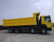 Yellow Color SINOTRUK 6x4 Euro 2 Heavy Duty Dump Truck  With 400L Fuel Tank