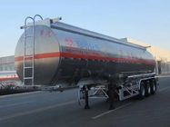Aluminium Alloy 45000 Liters Heavy Duty Oil Fuel Tank Trailer With 45 - 80 Tons Loading Weight