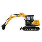 SANY SY75C Small Excavator Digging Machine / 7 Ton Road Construction Equipment