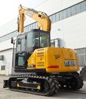 SANY SY75C Small Excavator Digging Machine / 7 Ton Road Construction Equipment