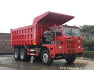Sinotruk HOWO Mining Dump Truck 70T Load Capacity 6X4 Drive 420HP