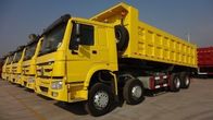 ZZ3317N3867 12 Wheels Dump Tipper Trucks With 371HP Euro 2 Red Color
