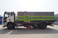 High Efficient Special Purpose Truck , 4x2 Multifunctional Strong Power Road Cleaning Sweeper