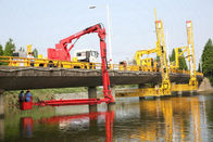 Euro 5 Special Purpose Truck , 18m Bridge Inspection Vehicle Bucket Type HZZ5311JQJJF With FAW 8x4 Chassis