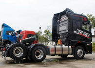 Black Color Tractor Trailer Truck With 295/80R22.5 Tires And 115km/h Max Speed