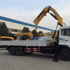 SQ10ZK3Q 10T Truck Mounted Knuckle Boom Cranes With Folding Arm 160L Oil Tank