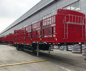 30-100 Tons 4 Axles Heavy Duty Semi Trailers Cargo Livestock Sugar Cane Stake Fence 13m