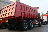Red 10 Wheelers Mining Dump Truck With AC26 Rear Axle 8545x3326x3560 Mm
