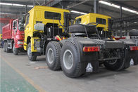Yellow Sinotruk Howo 6x4 Tractor Truck With WD615 Engine And HW76 Cab