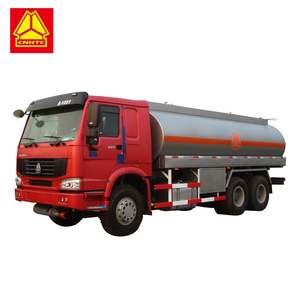 Euro 2 Fuel Tank truck Tanker , Sinotruk Howo 20000 Liters 6000 Gallon Diesel Oil Transporter