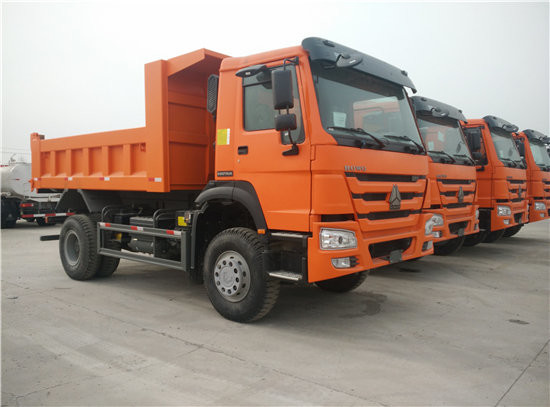 Low Fuel Consumption Heavy Mining Trucks Euro Two 266hp 4x2 6 Wheels Mini Dumper