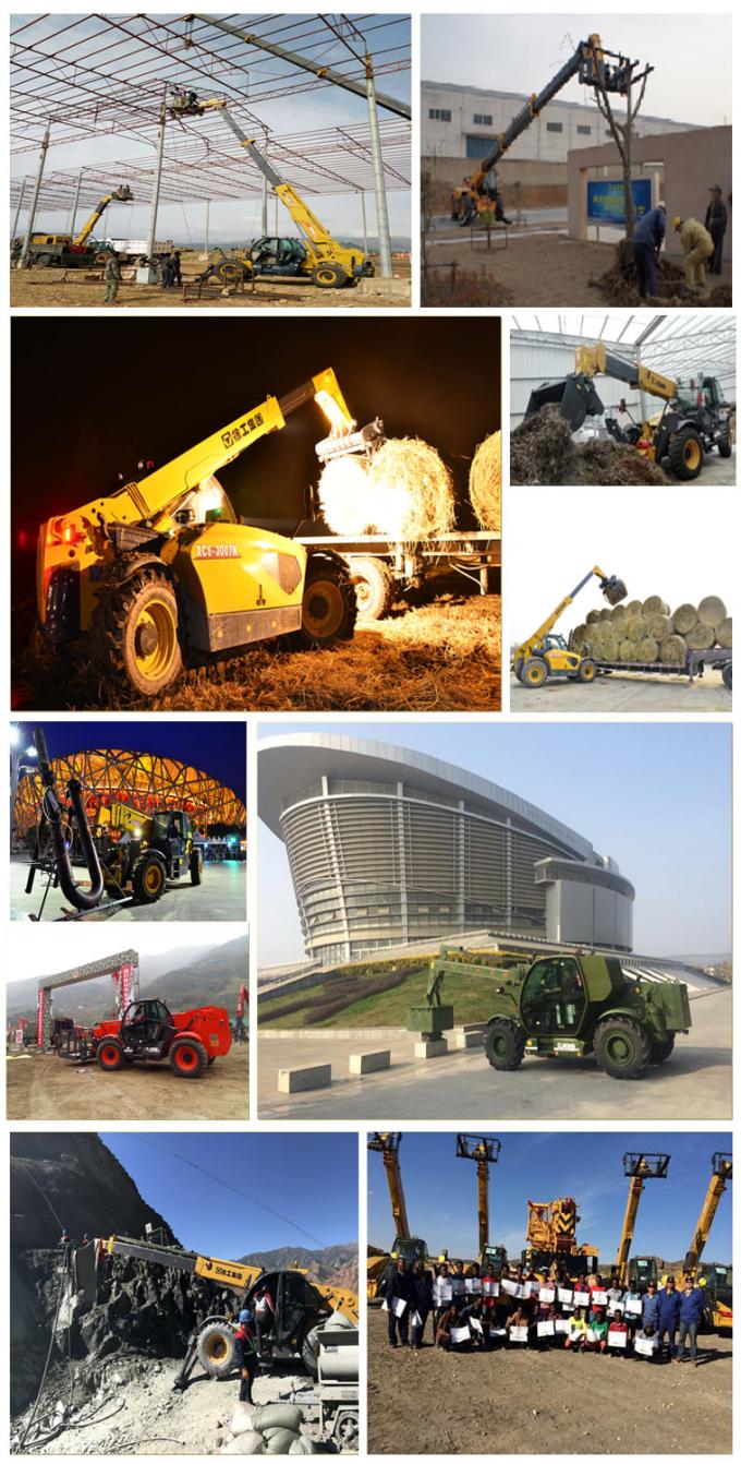 XC6-3006K Heavy Earth Moving Machinery 6m Telescopic Handler 3 Ton Wood ...