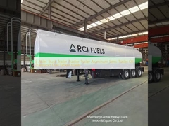 3 Axles Truck Trailer Tractor Trailer Aluminum Semi Trailer Oil Transport Fuel Tanker trailer