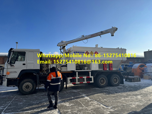 High Filling Efficiency HOWO 15/20/25T BCLH-20 Onsite mixed granular ammonium explosive ANFO Truck emulsion mobile explosive Manufacturing Unit Монголын уул уурхайн тэсэлгээний MEMU MMU BCLH/BCZH/BCRH