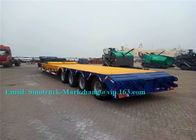 Tri Axles 50 Tons SINOTRUCK Heavy Duty Low Bed Trailers For Machine Transport