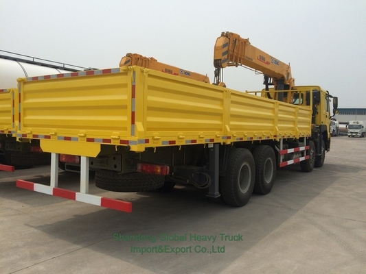 Brand New 6X4 HOWO Flatbed Truck Mounted Crane Telescopic Boom Truck
