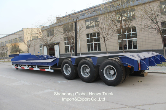 3 Axle 40ton 13.45m Wabco BPW Axles Air Suspension Flatbed  Semi Trailer