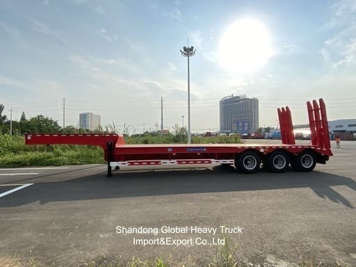 New Models Of Multi Axle Heavy Duty Low Flatbed Semi-Trailers With Direct Factory Sales