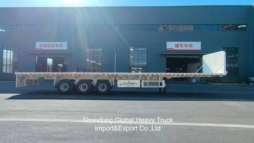 New Models Of Multi Axle Heavy Duty Low Flatbed Semi-Trailers With Direct Factory Sales