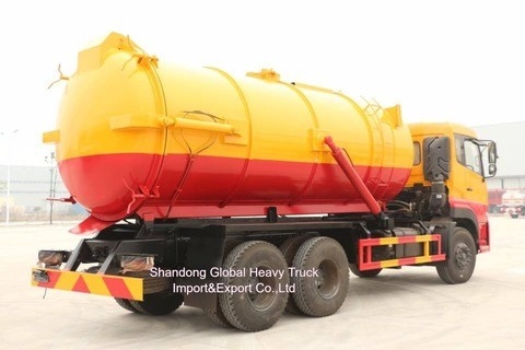 Dongfeng 6*4 High Condition 290HP  Vacuum Sewage Suction Tanker Truck  Sewage Suction Truck