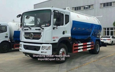 Dongfeng 4cbm 4*2 Sewage Suction Truck Sewer Suction Vacuum Tanker Truck