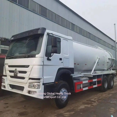 HOWO 10000L Vacuum Sewage Truck Sewage Tank Sewer Cleaning Sewerage  Suction Truck