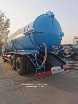 6*4 Drive Wheel 5000L Tank Volume Sewage Suction Truck with 251-350hp Horsepower