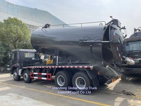 FAW 6X4 Drive High Pressure Pump 20000L Capacity Sewage Suction Truck for Efficient Sewer Cleaning