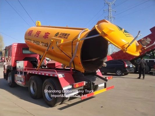 Dongfeng 6X4 18cbm Vacuum Sewage Suction Truck with 8m Sewage Suction Pipe and 6x4 Drive Wheel