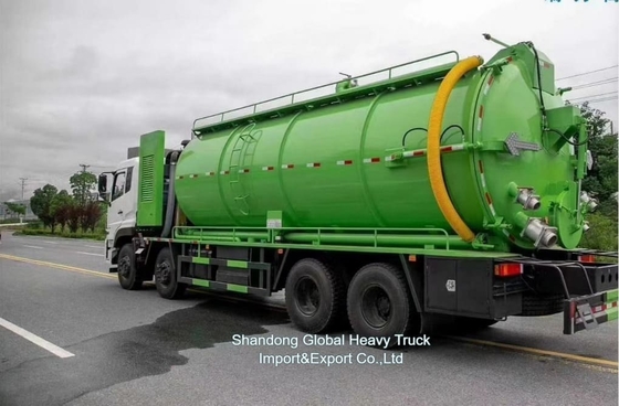 Factory price 8*4 380hp Sewage Suction Truck Dongfeng Chassis 18000L Tank