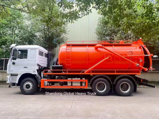 Rhd Shacman F3000 Hydro Excavators Combined Sewer Vacuum Suction Sewage+4000L Clean Water