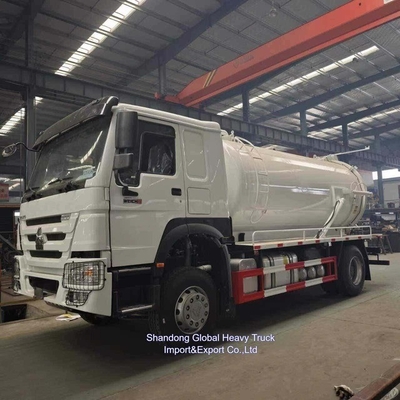 New HOWO Sewage Suction Truck 12000liters Combination Vacuum Jetter Truck for Sale