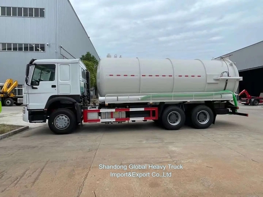 Sinotruk HOWO 6X4 20cbm Sewage Suction Vacuum Tank Truck