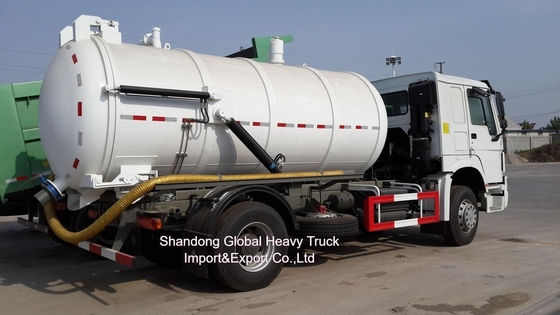 New HOWO Sewage Suction Truck 12000liters Combination Vacuum Jetter Truck for Sale