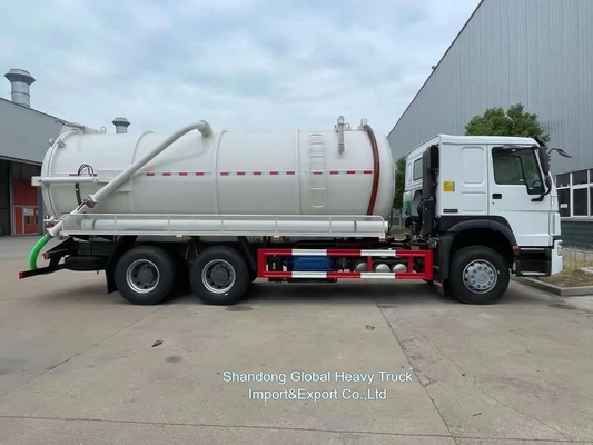 Sinotruk HOWO 6X4 20cbm Sewage Suction Vacuum Tank Truck