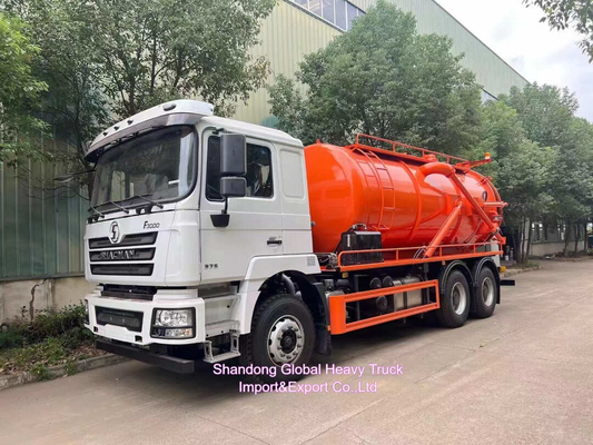Rhd Shacman F3000 Hydro Excavators Combined Sewer Vacuum Suction Sewage+4000L Clean Water