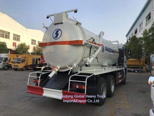Shacman F3000 6X4 Sewage Suction Truck 20 Cubic Meters Volume 300HP
