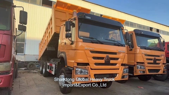 Used Refurbished Left Hand Dirver Heavy Type 6X4 HOWO Dump Truck 10 Wheels Dump Truck